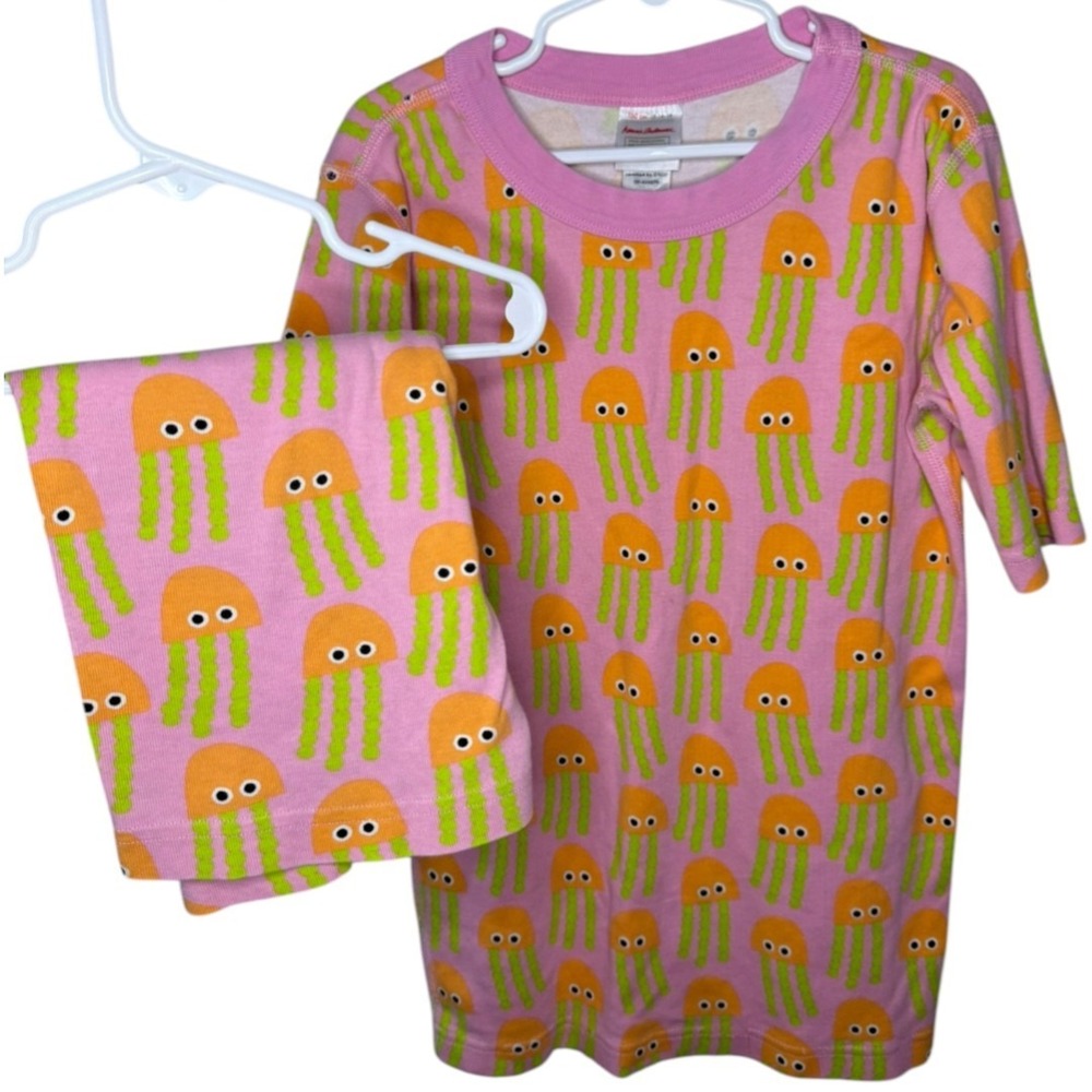 Hanna Andersson "Julie Jelly Print" Organic Cotton Pajama Set, Kids Size 14-16